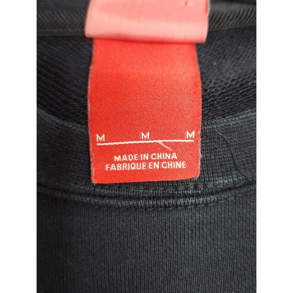 Y2K Nike Graphic Sweatshirt Pullover Checkerboard Grid Red Tag Black Mens M - Picture 5 of 6